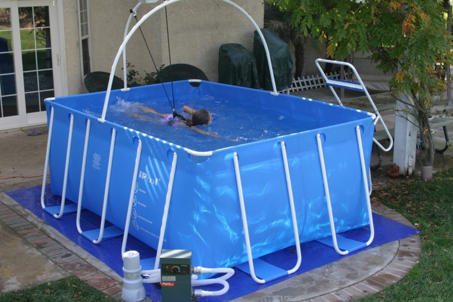 exercise swim pool above ground